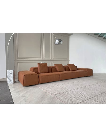 Divano Extrasoft in pelle marrone (Offerta Expo) Living Divani - 2