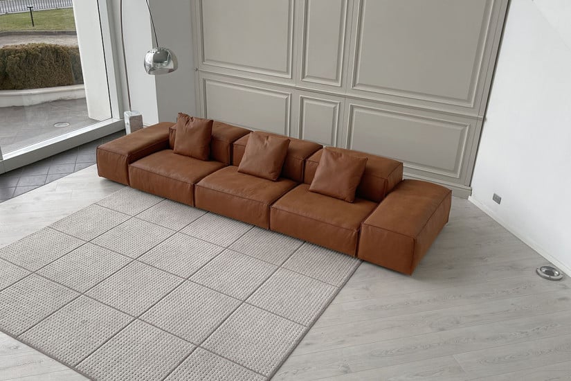 Divano Extrasoft in pelle marrone (Offerta Expo) Living Divani - 4