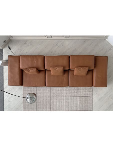 Divano Extrasoft in pelle marrone (Offerta Expo) Living Divani - 5