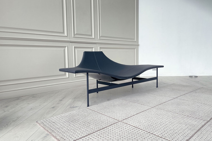 Chaise Longue Terminal 1 in pelle atracite (Offerta Expo) B&B Italia - 3