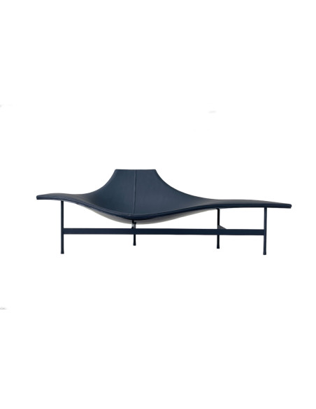 Chaise Longue Terminal 1 in pelle atracite (Offerta Expo) B&B Italia - 7