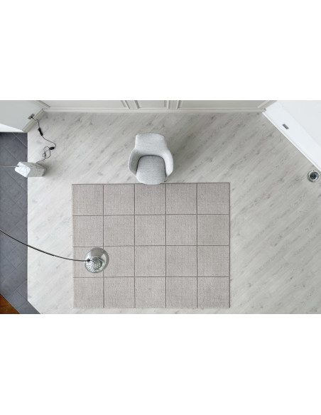 Poltrona Caratos in tessuto grigio melange  - 5