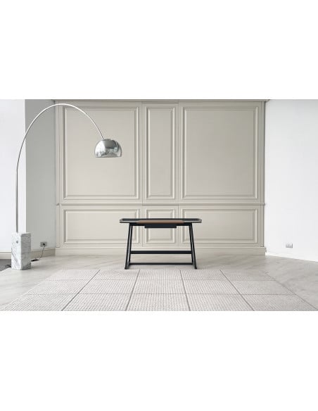 Bureau Recipio en bois laqué noir - 1