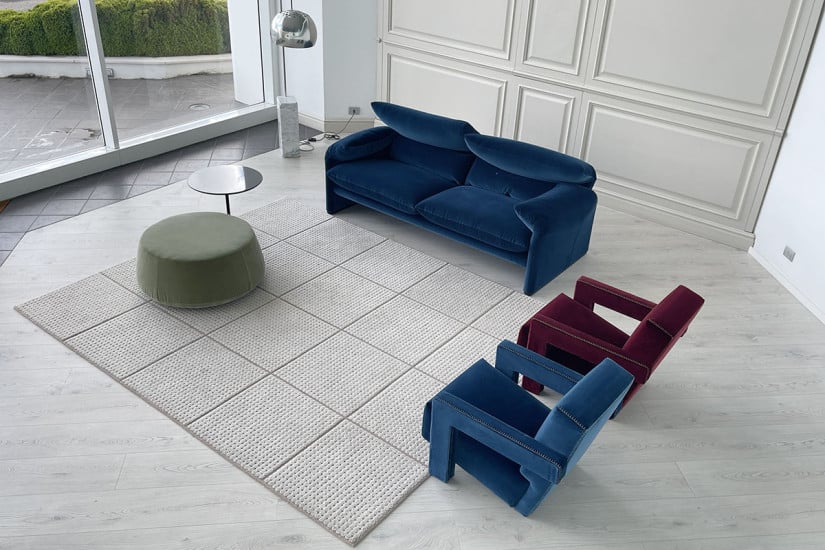 Canapé Maralunga Maxi bleu (Offre Expo) Cassina - 7