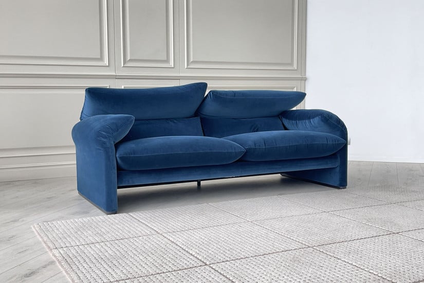 Canapé Maralunga Maxi bleu (Offre Expo) Cassina - 2