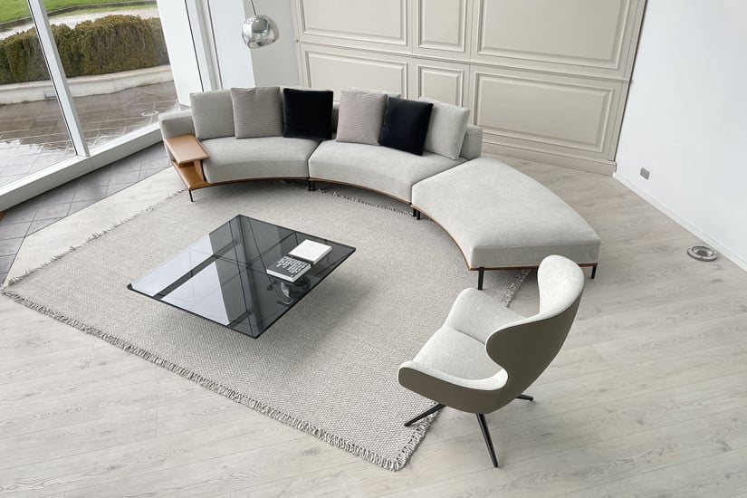 Divano Brera curvo (Offerta Expo) Poliform - 5
