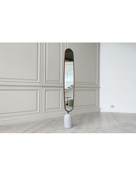 Miroir Ekero marbre blanc (Offre Expo) Porada - 3