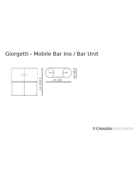 Mobile Bar Ino à deux portes (Offre Expo) Giorgetti - 10