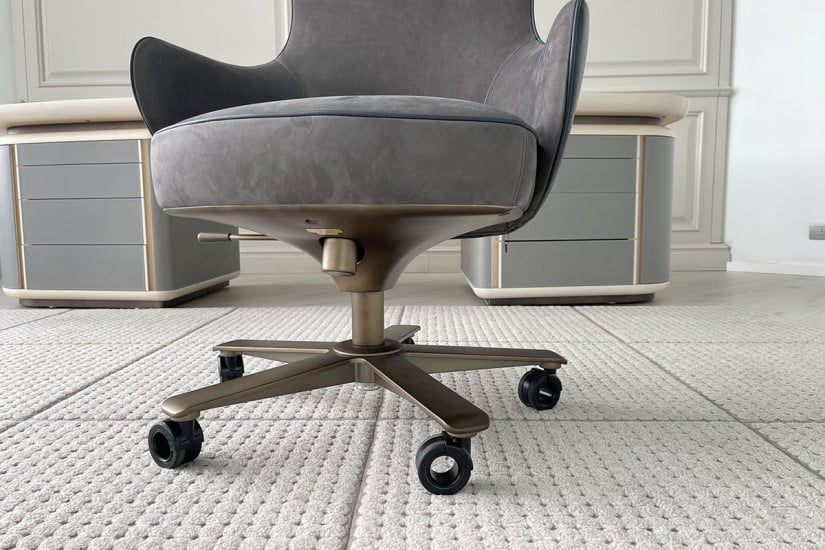 Poltrona Direzionale Genius in pelle blu (Offerta Expo) Giorgetti - 3