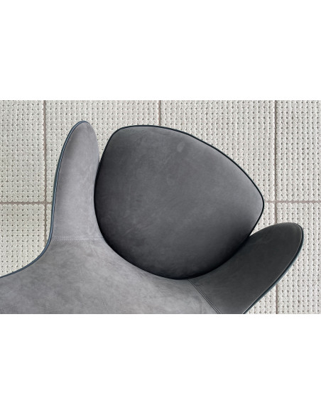 Poltrona Direzionale Genius in pelle blu (Offerta Expo) Giorgetti - 4