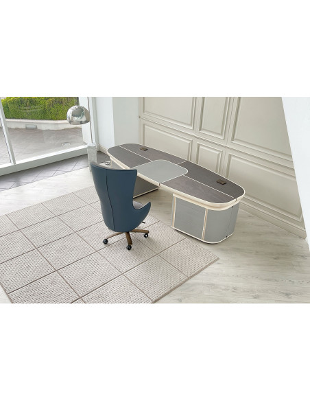 Tycoon Mahogany Desk (Expo Offer) Saba - 5