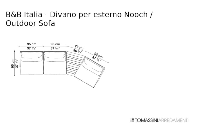 Divano per esterno Nooch (Offerta Expo) B&B Italia Outdoor - 10
