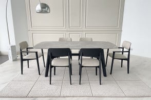 Tavolo Curve in marmo grigio (Offerta Expo) Poliform - 7 2