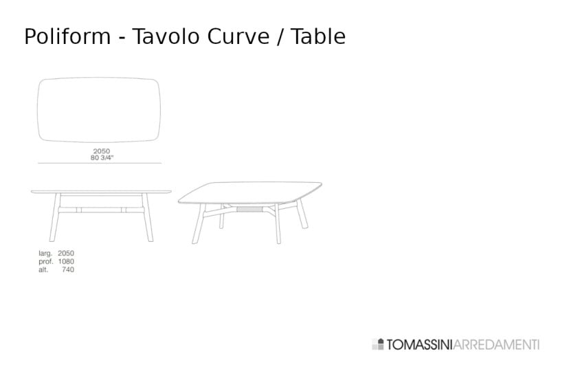 Tavolo Curve in marmo grigio (Offerta Expo) Poliform - 8