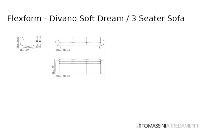 Divano Soft Dream grigio (Offerta Expo) Flexform - 8