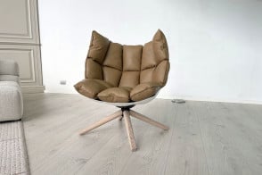 Fauteuil Husk en cuir marron (Offre Expo) B&B Italia - 6 2