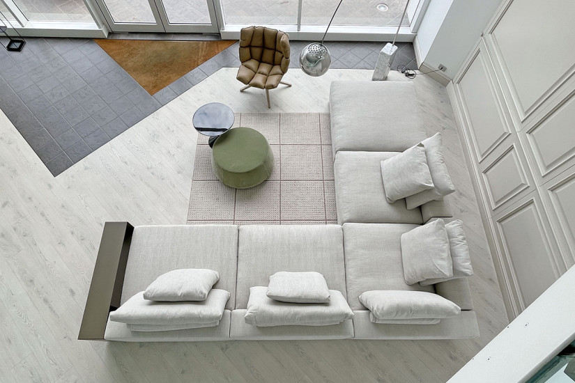 Canapé Groundpiece blanc (Offre Expo) Flexform - 6