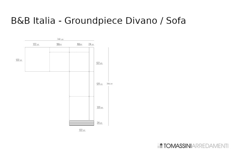 Canapé Groundpiece blanc (Offre Expo) Flexform - 9
