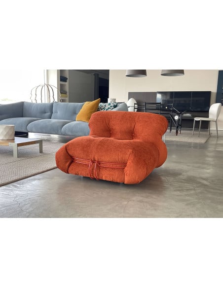 Fauteuil Soriana couleur rouille (Offre Expo) - 3