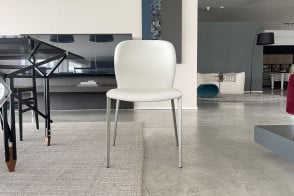 Chaise Nancy ML en cuir blanc (Offre Expo) Cattelan Italia - 8 2