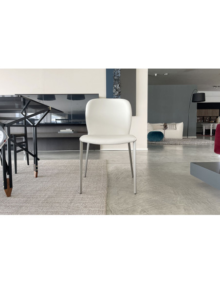 Nancy Grey Leather Chair Cattelan Italia - 2