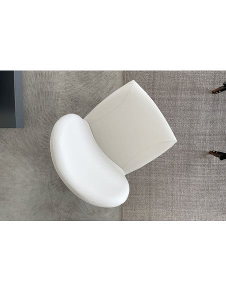 Nancy Grey Leather Chair Cattelan Italia - 8