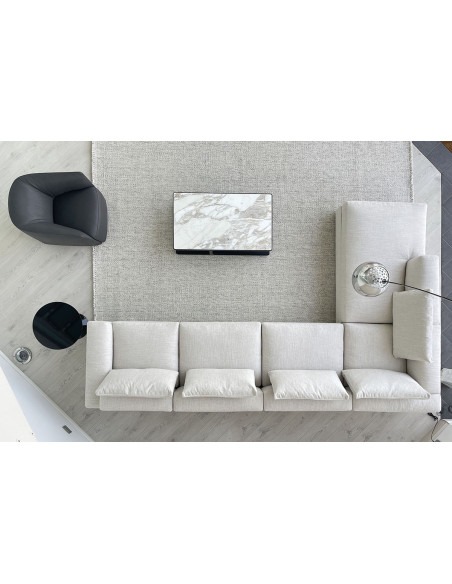 Divano Dune in tessuto bianco (Offerta Expo) Poliform - 6