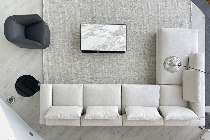 Canapé Dune en tissu blanc (Offre Expo) Poliform - 6