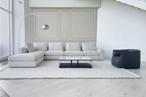 Divano Dune in tessuto bianco (Offerta Expo) - Poliform 2