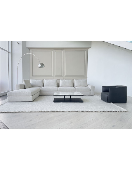 Dune White Fabric Sofa (Expo Offer) Poliform - 1