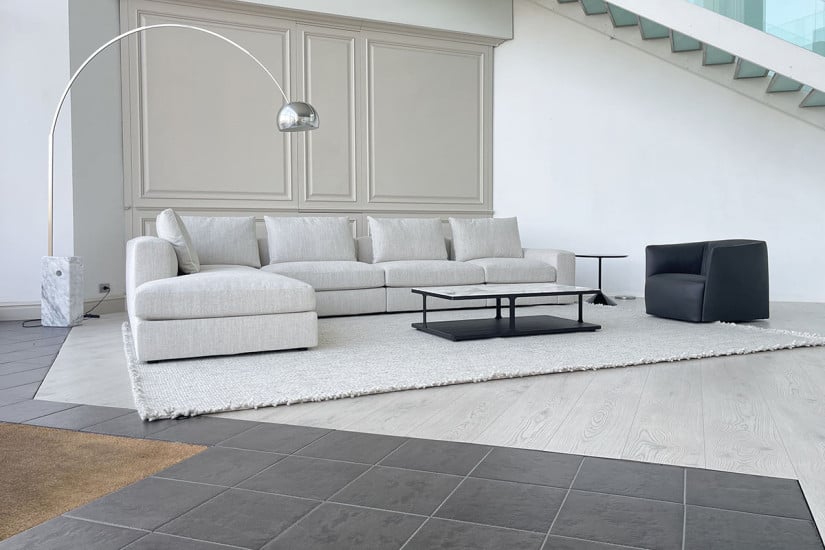 Dune White Fabric Sofa (Expo Offer) Poliform - 2