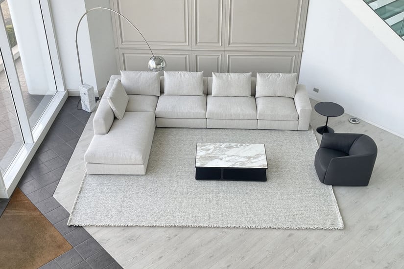 Canapé Dune en tissu blanc (Offre Expo) Poliform - 4