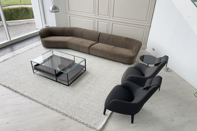 Divano Lilum in tessuto marrone (Offerta Expo) Maxalto - 6