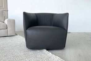 Fauteuil Santa Monica en cuir anthracite (Offre Expo) Poliform - 7 2