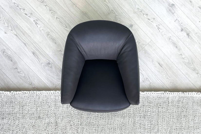 Poltrona Santa Monica in pelle antracite (Offerta Expo) Poliform - 5