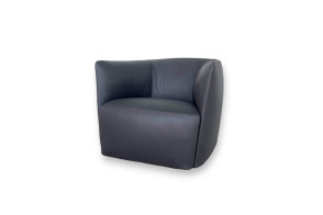 Poltrona Santa Monica in pelle antracite (Offerta Expo) Poliform - 7
