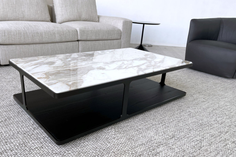 Creek White Marble Coffee Table (Expo Offer) Poliform - 3