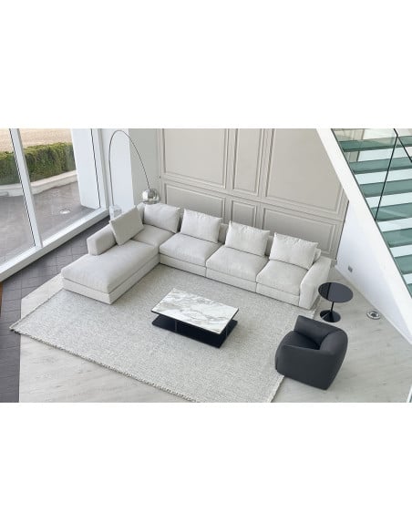 Creek White Marble Coffee Table (Expo Offer) Poliform - 5
