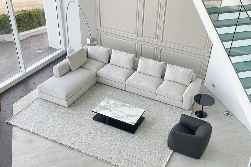 Tavolino Creek in marmo bianco (Offerta Expo) Poliform - 5