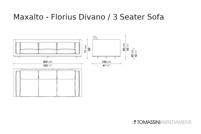 Florius White Sofa (Expo Offer)  - 7