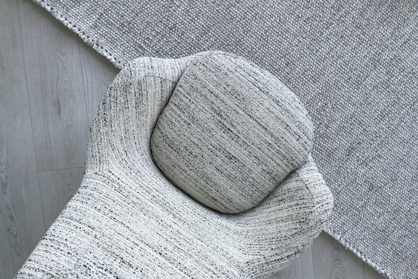Fauteuil Caratos en tissu noir et blanc (Offre Expo) - 6