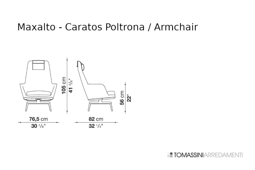 Poltrona Caratos in tessuto bianco e nero (Offerta Expo)  - 9