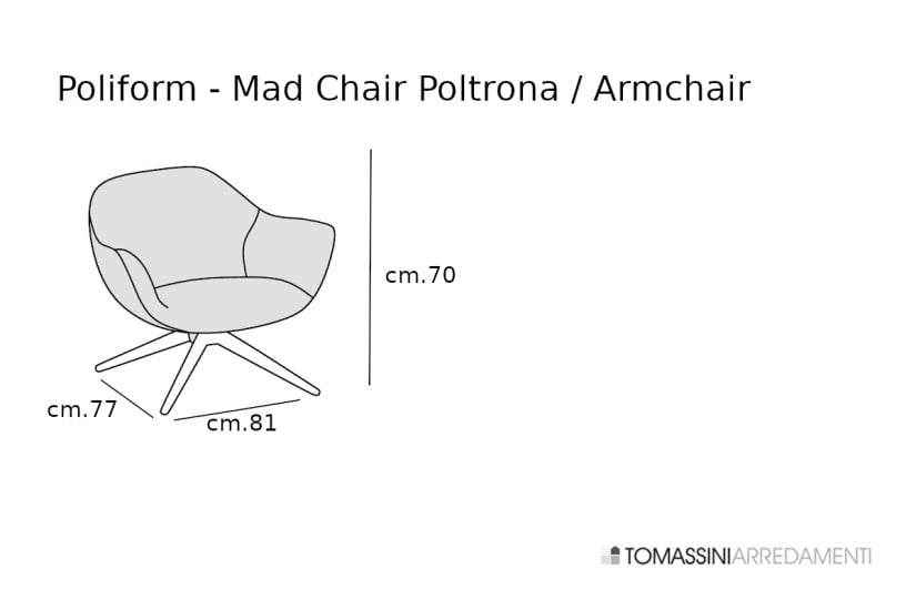 Poltrona Mad Chair nera (Offerta Expo)  - 8