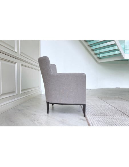 Fauteuil Gentleman Relax en tissu taupe (Offre Expo) - 4