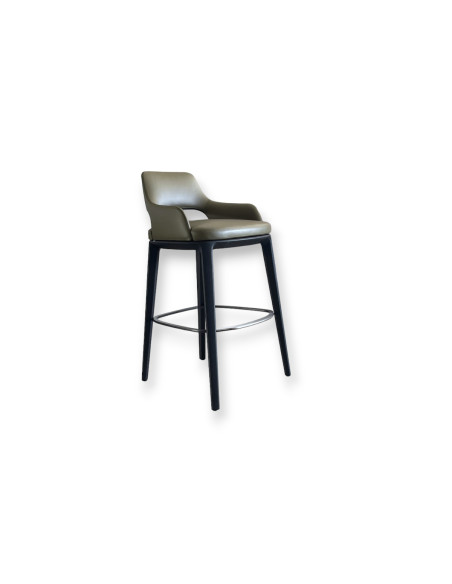 Sophie Light Green Leather Stool (Expo Offer) Poliform - 7