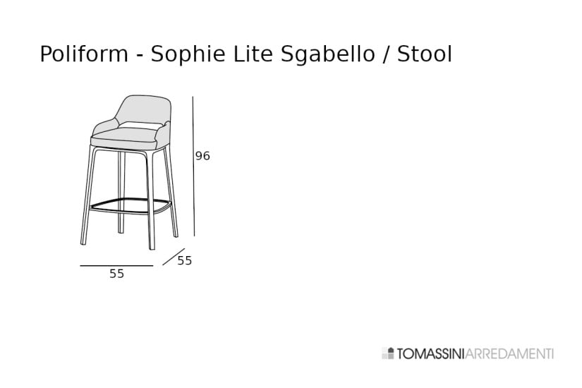 Sgabello Sophie Lite in pelle verde (Offerta Expo) Poliform - 8