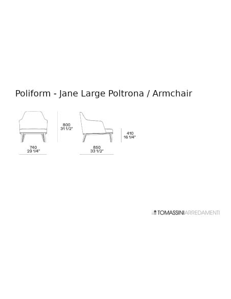 Jane Large Taupe Fabric Armchair (Expo Offer)  - 9