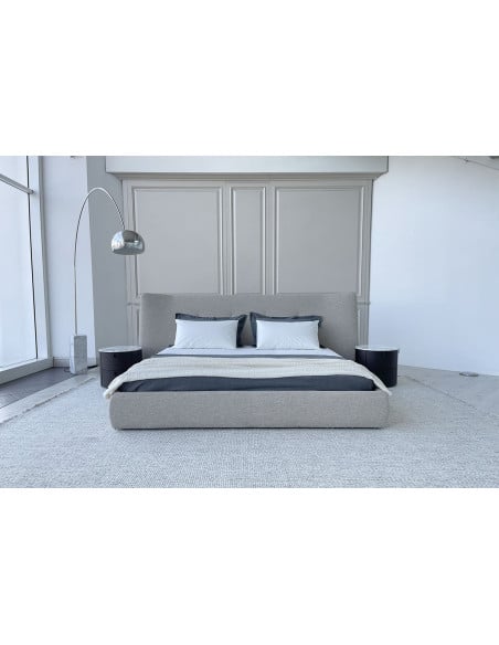 Lit Rever en tissu gris (Offre Expo) - 1