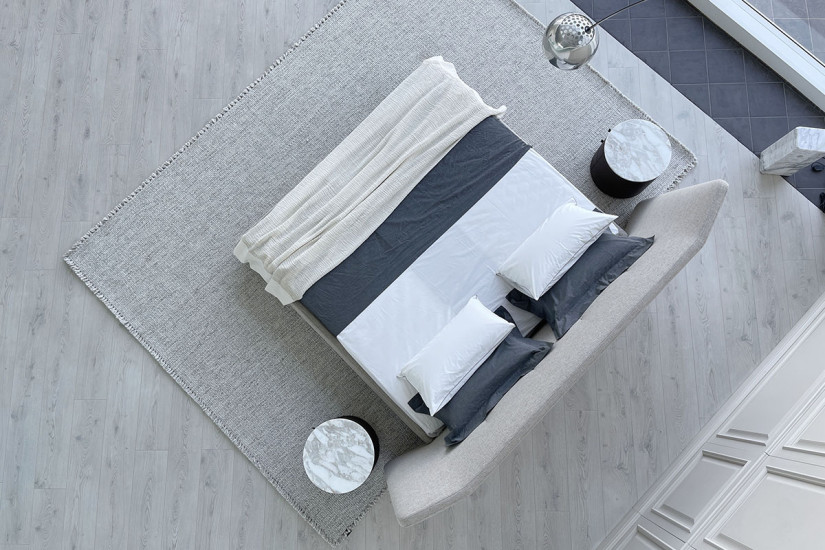 Lit Rever en tissu gris (Offre Expo) - 5