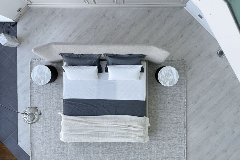 Lit Rever en tissu gris (Offre Expo) - 6